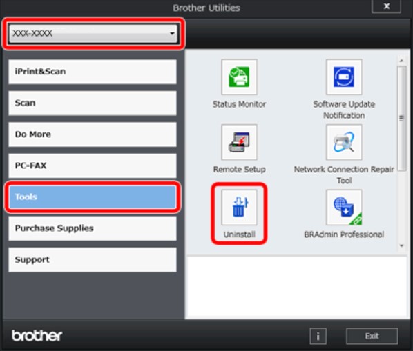 Brother Utilities Uninstall